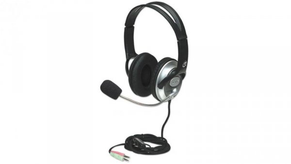 Słuchawki Komputerowe Classic Stereo z Mikrofonem Jack 3.5mm