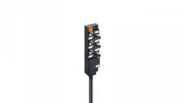 Koncentrator aktuator/sensor z wskaźnikiem funkcyjnym i operacyjnym LED 6-portów gniazdo M8 3-polowy ASBM 6/LED 3-344/10 M