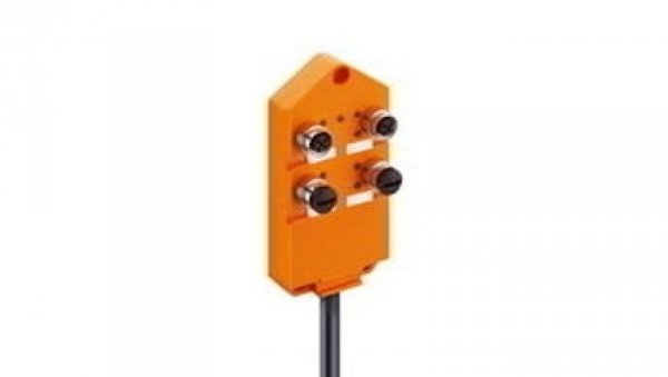 Koncentrator aktuator/sensor z wskaźnikami LED 4-porty gniazda M12 5-polowy 2 sygnały na gniazdo ASBV 4/LED 5-256/10 M