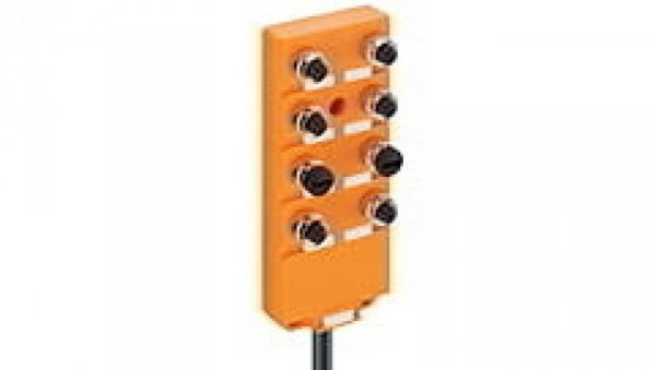 Koncentrator aktuator/sensor 8-portów gniazda M12 5-polowy 2 sygnały na gniazdo ASBV 8 5-242/10 M