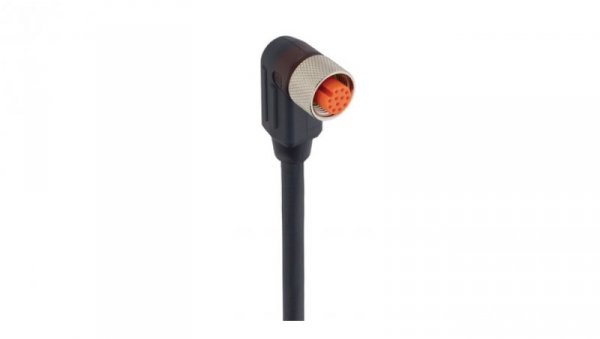 Kabel konfekcjonowany jednostronnie zakończony złącze M12 żeńskie kątowe 12-pinowe RKWT 12-346/15 M