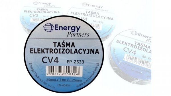 Taśma elektroizolacyjna PCW (25mm x 33m x 0.25mm) czarna