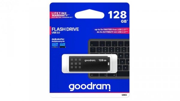 Pendrive GoodRam UME3 UME3-1280K0R11 (128GB USB 3.0 kolor czarny)