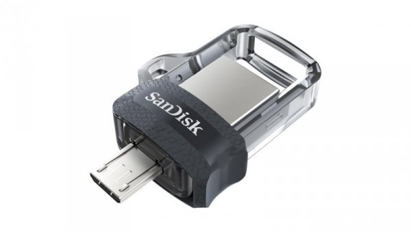 Pendrive SanDisk ULTRA SDDD3-128G-G46 (128GB microUSB, USB 3.0 kolor szary)