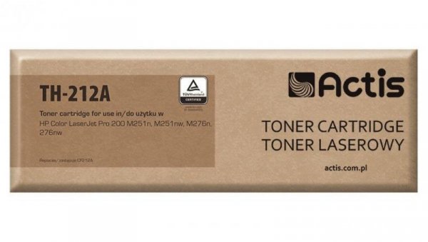 Toner ACTIS TH-212A (zamiennik HP 131A CF212A, Canon CRG-731Y Standard 1800 stron żółty)