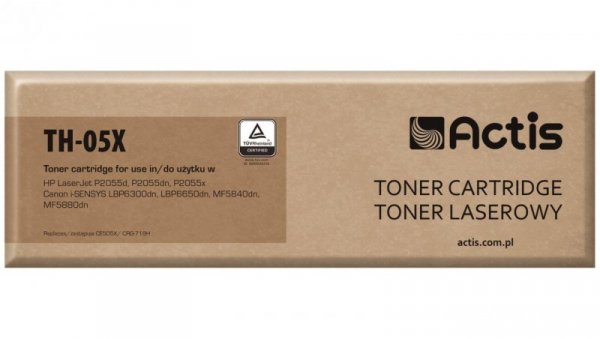 Toner ACTIS TH-05X (zamiennik HP 05X CE505X, Canon CRG-719H Standard 6500 stron czarny)
