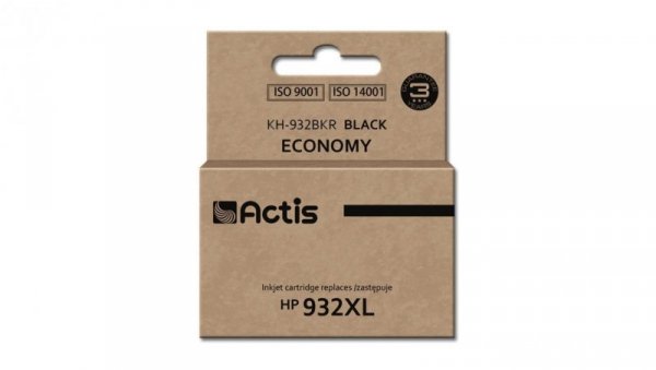 Tusz ACTIS KH-932BKR (zamiennik HP 932XL CN053AE Standard 30 ml czarny)