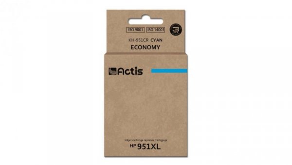 Tusz ACTIS KH-951CR (zamiennik HP 951XL CN046AE Standard 25 ml niebieski)