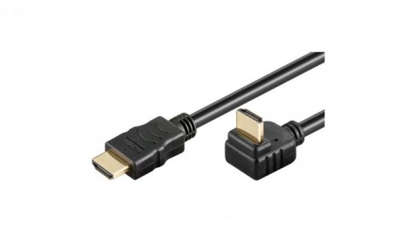 Kabel HDMI/HDMI V1.4 M/M Ethernet Kątowy Czarny 5M ICOC HDMI-LE-050