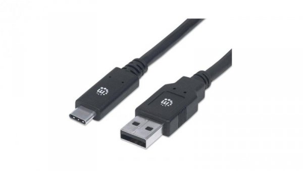 Kabel USB 3.2 Gen1 Typ-C / A 2m 5Gbps 60W 3A M/M Czarny