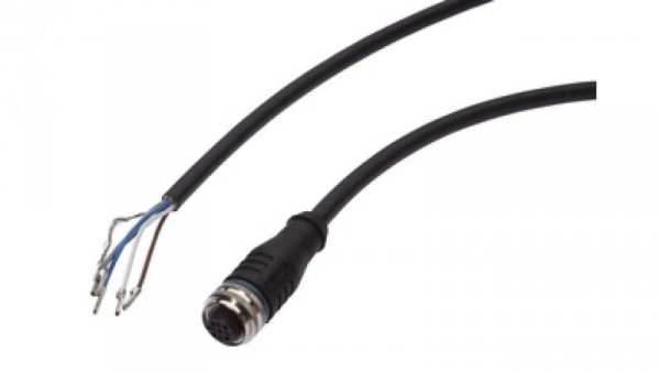 Złącze do samokonfekcjonowania M12 proste żeńskie 5-pinowe druga końcówka niezarobiona 10 m 5x0,34mm² PUR 60V VKA05625