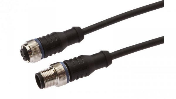 Złącze do samokonfekcjonowania M12 proste żeńskie 4-pinowe M12 męskie proste 4-pinowe 4x0,34mm² PUR 240V IP67 VK100F25