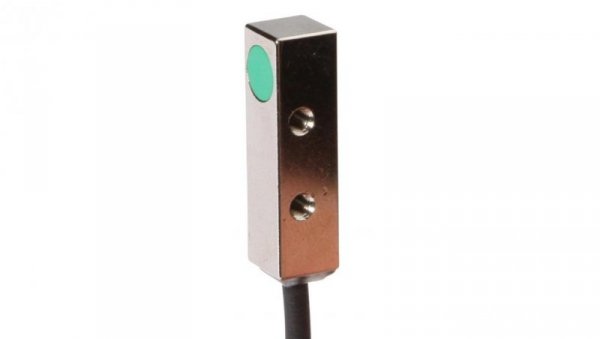 Czujnik indukcyjny 28x8x8mm zabudowany Sn: 2mm 10-30V DC PNP NO złącze kablowe M5 0,2m PUR IP67 IB090161