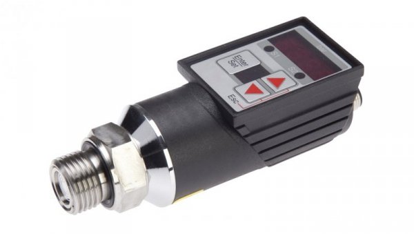 Czujnik ciśnienia śr: 38mm dł: 122mm 0-10bar 12-32V DC G1/2 cala 2xPNP NC/NO złącze wtykowe M12 4-pin IP65 DW34311D