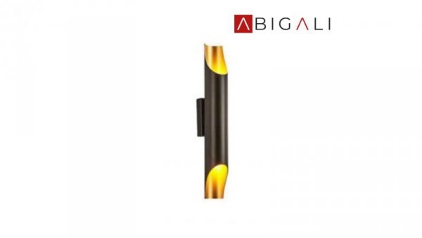 Abigali Kinkiet Straight Złoty 2xE14, ABIGALI-KGDE14