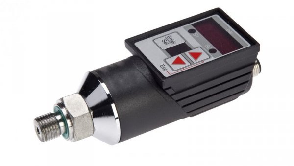 Czujnik ciśnienia fi38mm dł: 122mm Sn: 0-50bar 12-32V DC G1/4 cala A PNP NC/NO złącze wtykowe M12 4pin IP65 DW35311F