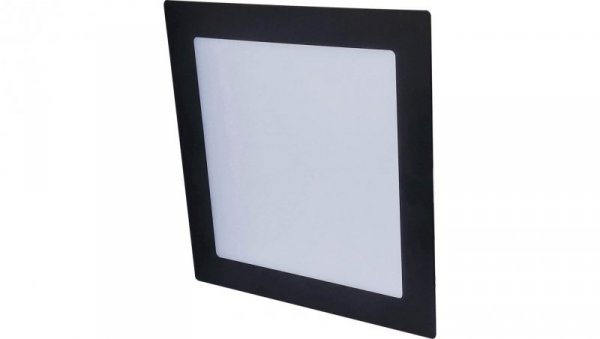 Oprawa downlight LED 6W 370lm 2800K/ciepła IP44/20 kwadratowy do wbudowania czarny LED30 VEGA-S Black 6W WW GXDW353