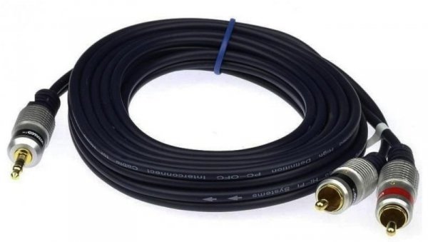 Kabel wt.Jack 3,5-wt.2RCA digital JKD10 15m