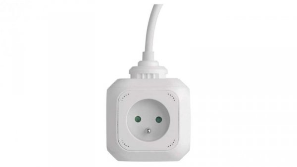 Przedłużacz kostka 4 gniazda 2 USB 19m FRENCH P04119U