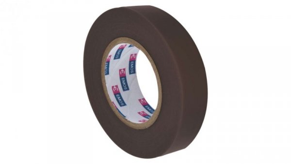 Taśma izolacyjna PVC 19mm / 20m brązowa F61927