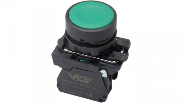 Przycisk pulpitowy zielony sterowniczy VCX XB5-AA35 1NO+1NC