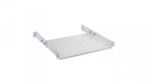 Półka regulowana do szafy RACK 19 cali 1U 350mm szara