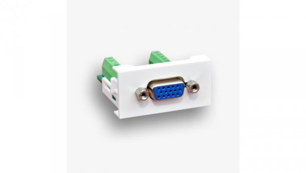 Gniazdo VGA 22,5x45mm 15+1pin, FU/FA-2420-VGA-16
