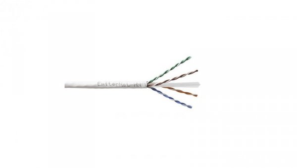 Kabel Emiter Net UTP (U/UTP) kat.6 450MHz drut 4x2x23 AWG LS0H K/EMITERNET-UTP6LSOH /305m/