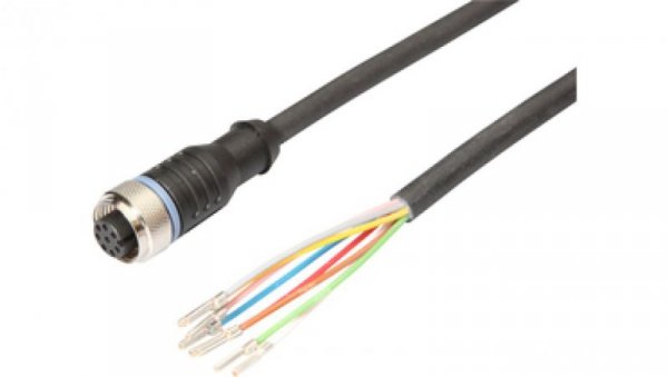 Kabel połączeniowy gniazdo proste M12 8 pin PUR 5m fi5,9mm VK500A25