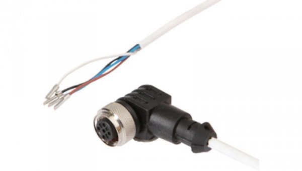 Złącze kablowe M12 żeńskie kątowe 4pin druga końcówka niezarobiona 4x0,34mm 5m VK50H321