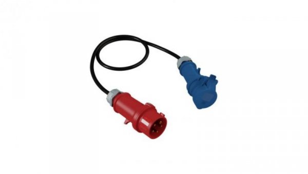 Adapter 1m z wtyczki 230V/16A/5P na gniazdo kempingowe 230V/16A/3P 2766