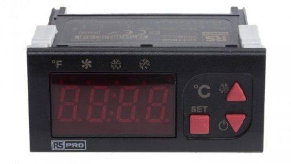 Regulator temperatury wł./wył. 3-wyjściowy, Uz 24 V AC/DC, 77 x 35mm