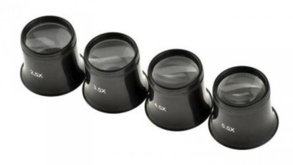 Szkło powiększające, powiększenie: 2.5X, śr.: 25.4mm