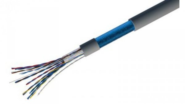 Kabel telefoniczny, 100m, 5-parowy, ekranowany, Szary 300 V AC, RS PRO, Odporność na ogień 10