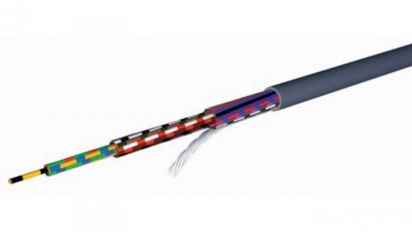 Kabel YY, 3-żyłowy, 0,5 mm², Ø 4.9mm Nieekranowany, izolacja Polichlorek winylu PVC