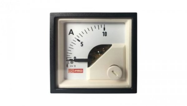 Amperomierz analogowy panelowy 10 (Input, Scale)A AC -10C do +65C RS PRO