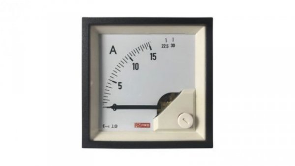 Amperomierz analogowy panelowy 30 (Input)A AC -10C do +65C RS PRO