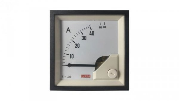 Amperomierz analogowy panelowy 80 (Input)A AC -10C do +65C RS PRO