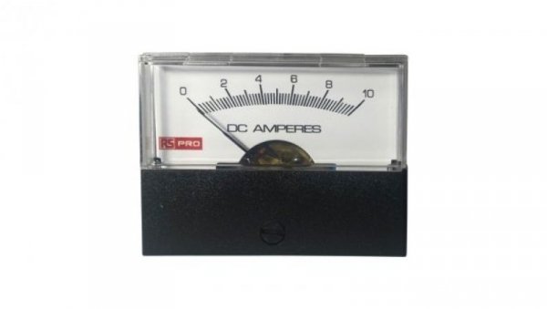 Amperomierz analogowy panelowy 10 (Input)A DC 0C do +60C RS PRO