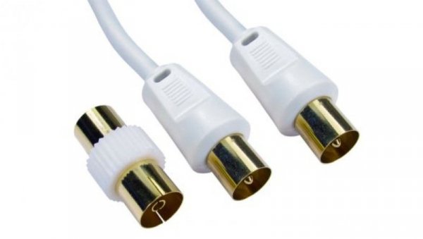 Adapter Żeńskie 3,5 mm stereo (1) na Męskie RCA (1)