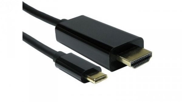 Kabel USB, dł. 1m, kolor: Czarny