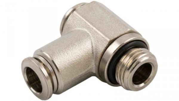 Adapter gwintowany typu Banjo gwint – rura, W przypadku gdy w przypadku gdy nie, 3, Wciskane 8 mm, Mosiądz niklowany,