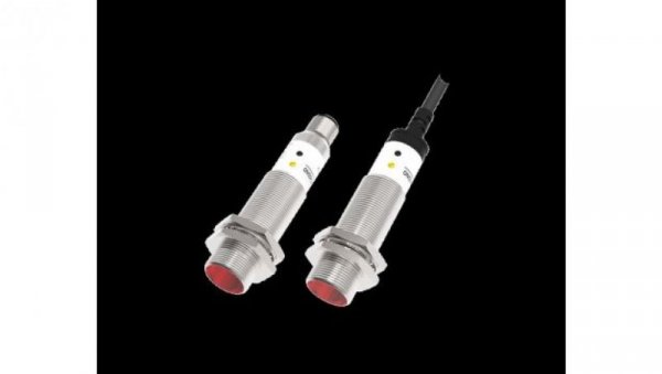 Czujniki fotoelektryczne Tłumienie tła PNP NO/NC cylindryczny zakres 10 cm IP67