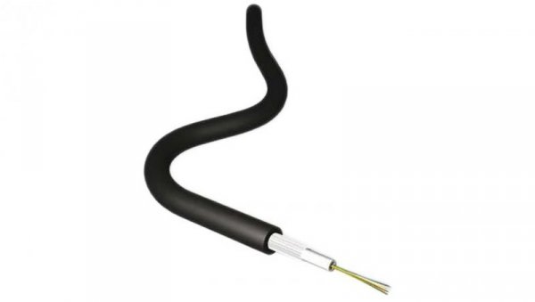 Kabel światłowodowy, rdzenie: 4 Niska emisja dymu, bez halogenu (LSZH), średnica: 0.0625mm, Wielomodowy, Czarny