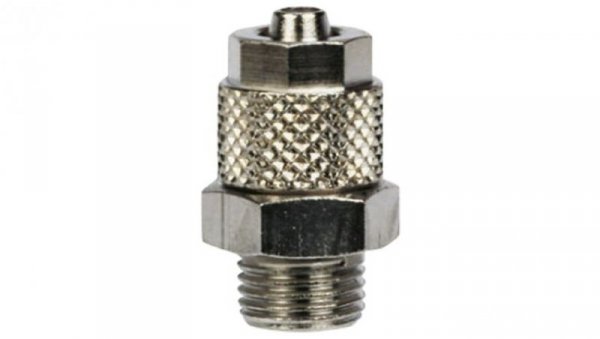 Adapter gwintowany prosty gwint – rura, 15 barów