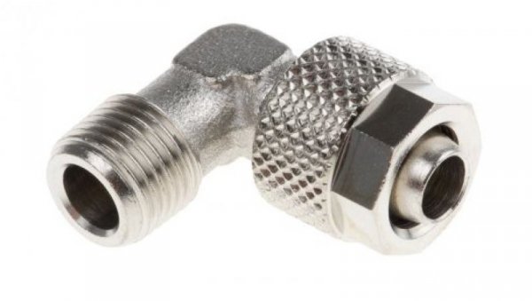 Złącze kątowe gwint R 1/8 męskie, Wciskane 8 mm RS PRO