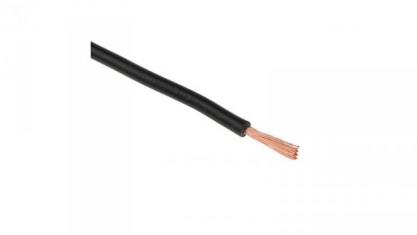Przewód jednożyłowy linkowy, 2491X, 2,5 mm², 50/0,25 mm, 13 AWG, PVC, 750 V, Czarny, dł. 100m, RS PRO