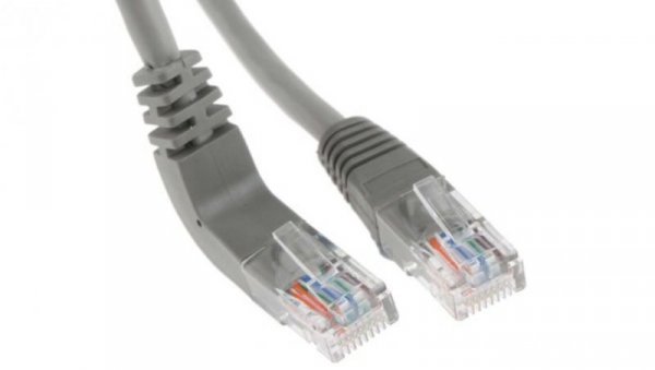Kabel kat. 5e U/UTP Szary 1m