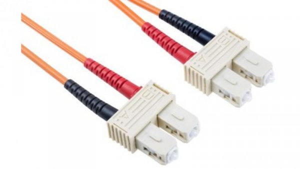 Kabel światłowodowy, średnica: 50/125μm, OM2 Wielomodowy, Pomarańczowy, SC/SC