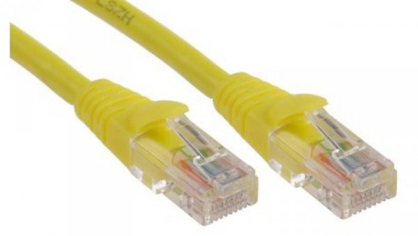 Kabel kat. 5e U/UTP Żółty 10m